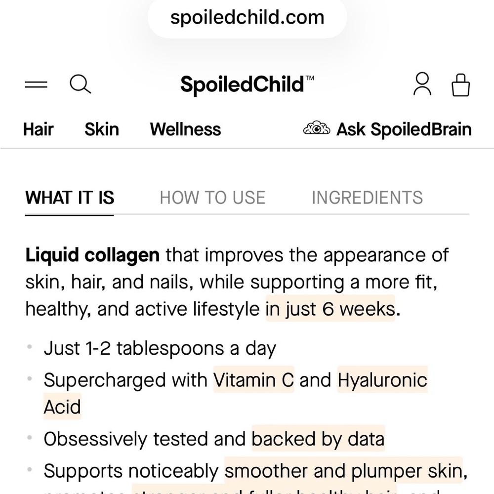 SpoiledChild Liquid Collagen E27 - Picture 6 of 7